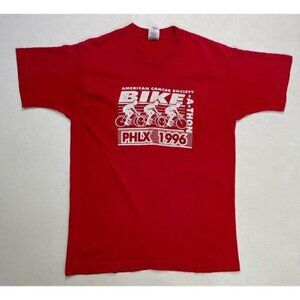 VTG American Cancer Society Bike A Thon 1996 T-shirt Men Large 90s Single Stitch